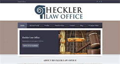 Desktop Screenshot of hecklerlawoffice.com