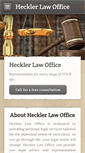 Mobile Screenshot of hecklerlawoffice.com